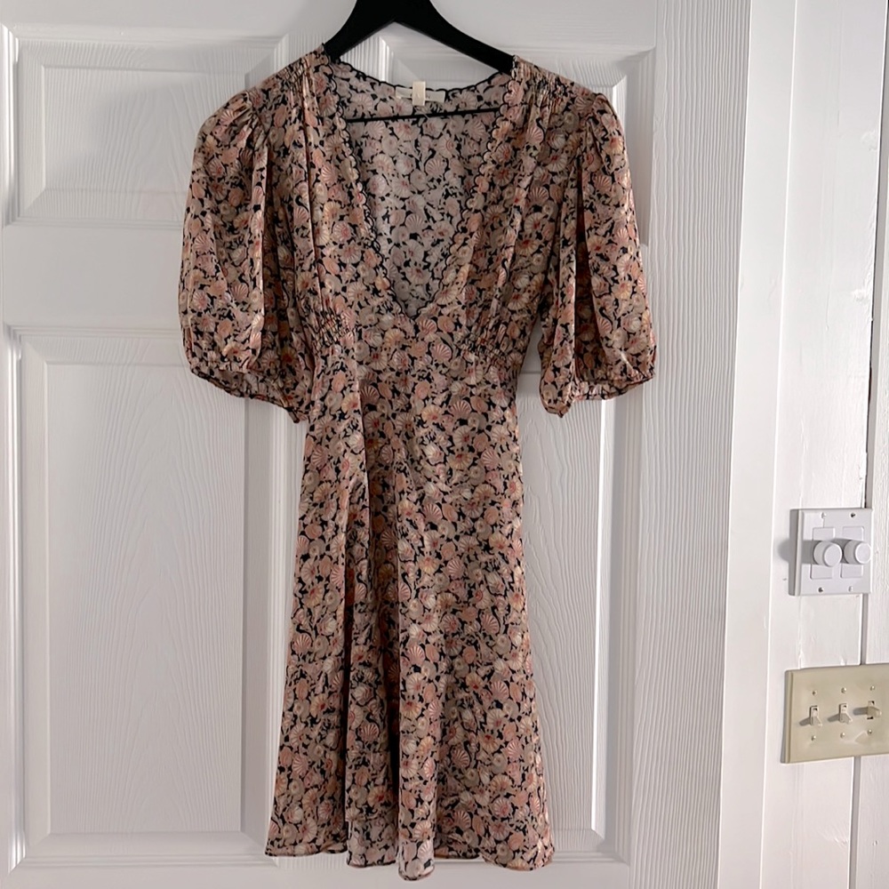 Doen 3/4 puff sleeve mini dress